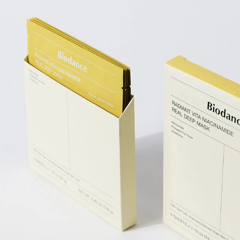 Biodance Radiant Vita Niacinamide Real Deep Mask (Yellow)